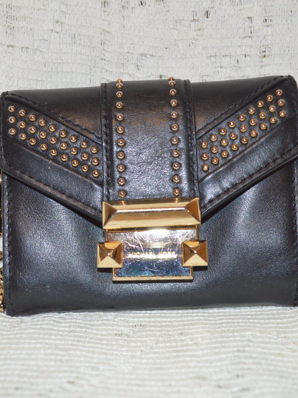 Michael Kors Black Leather Small Wallet